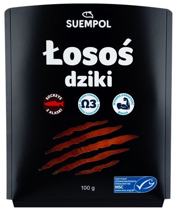 Łosoś wędzony dziki z Alaski 100g