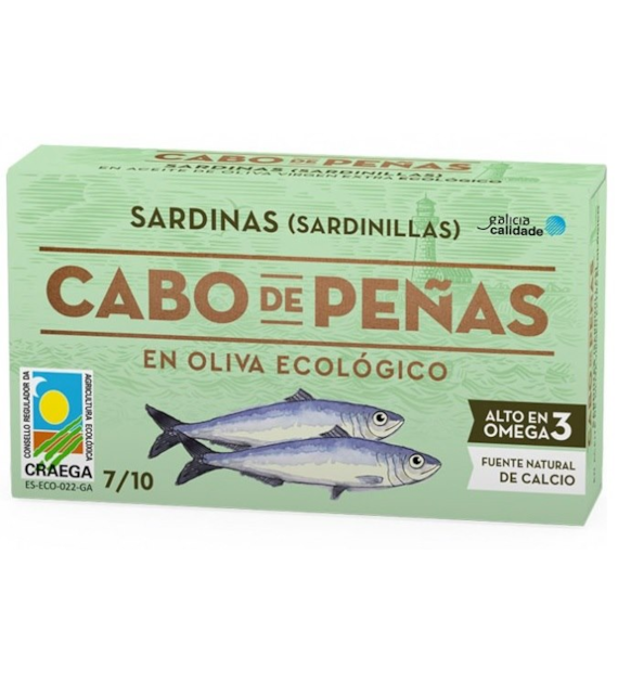 Mini sardynki w ekologicznej oliwie z oliwek 85 g