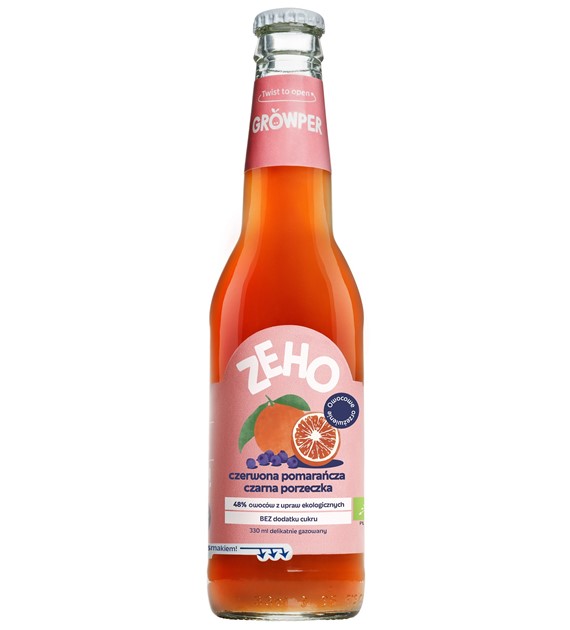 Lemoniada czerwona pomarańcza-czarna porzeczka BIO 330 ml