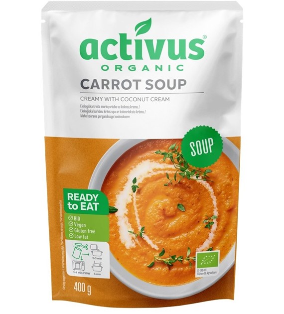 Zupa krem z marchwi z mlekiem kokosowym BIO 400 g