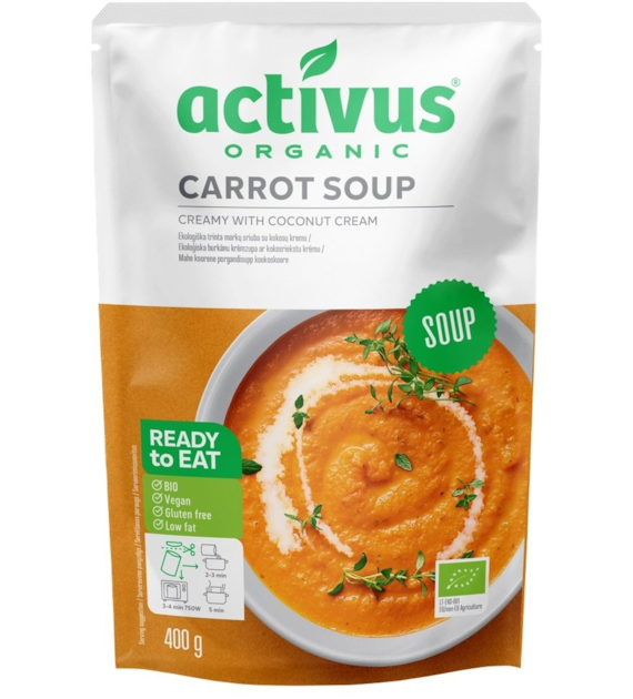 Zupa krem z marchwi z mlekiem kokosowym BIO 400 g