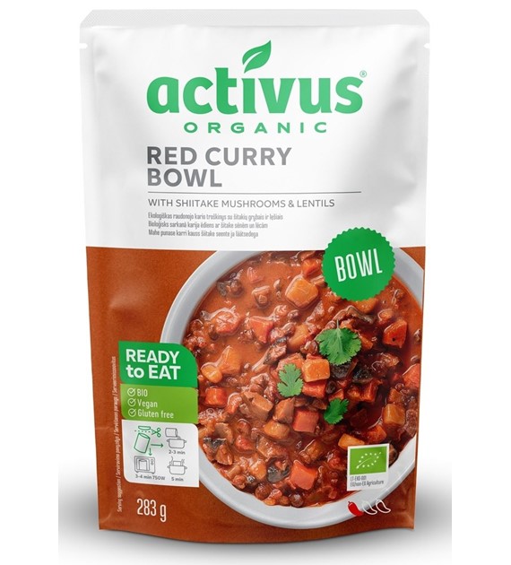 Danie czerwone curry z grzybami shitake i soczewicą BEZGL. BIO 283 g