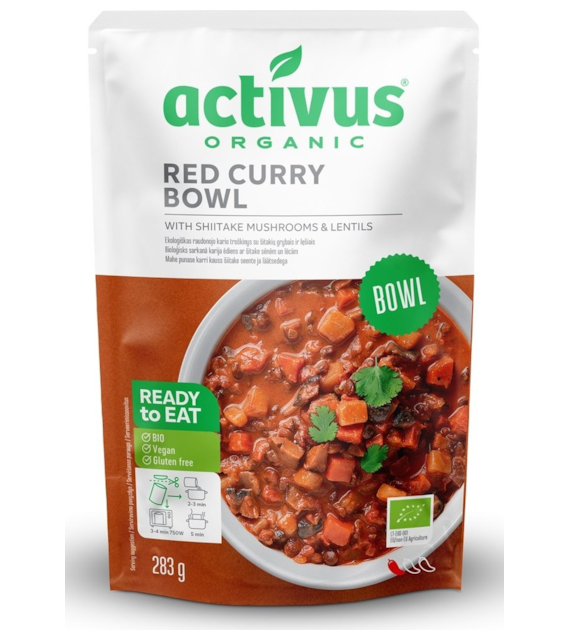 Danie czerwone curry z grzybami shitake i soczewicą BEZGL. BIO 283 g