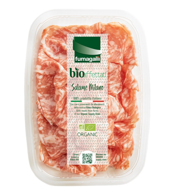 Salami milano- dojrzewające plastry BIO 70 g