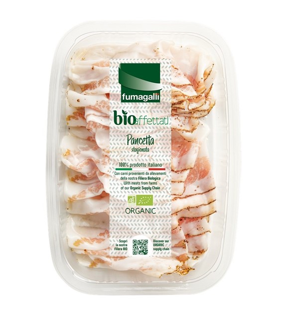 Pancetta- boczek wieprzowy dojrzewający w plastrach BIO 70 g