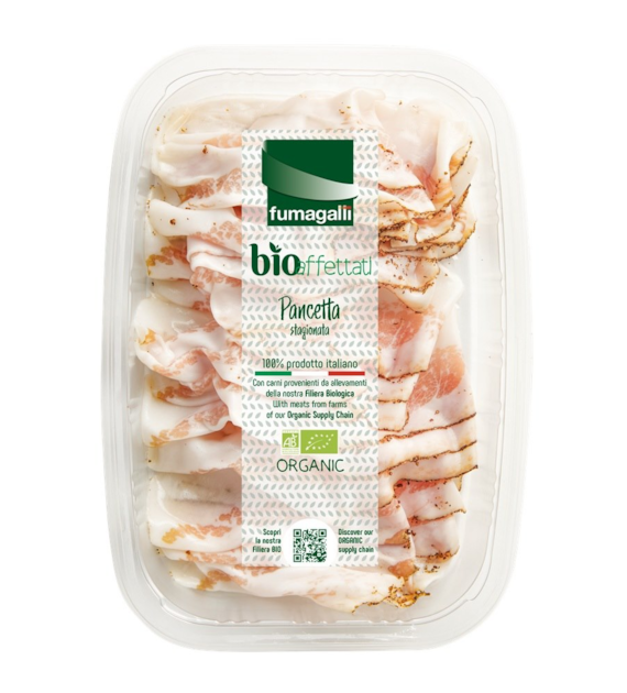 Pancetta- boczek wieprzowy dojrzewający w plastrach BIO 70 g
