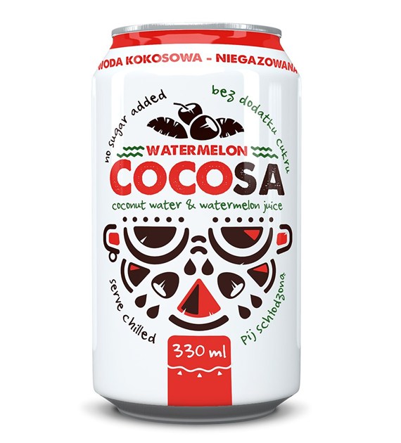 Woda kokosowa  z sokiem z arbuza NFC 330 ml