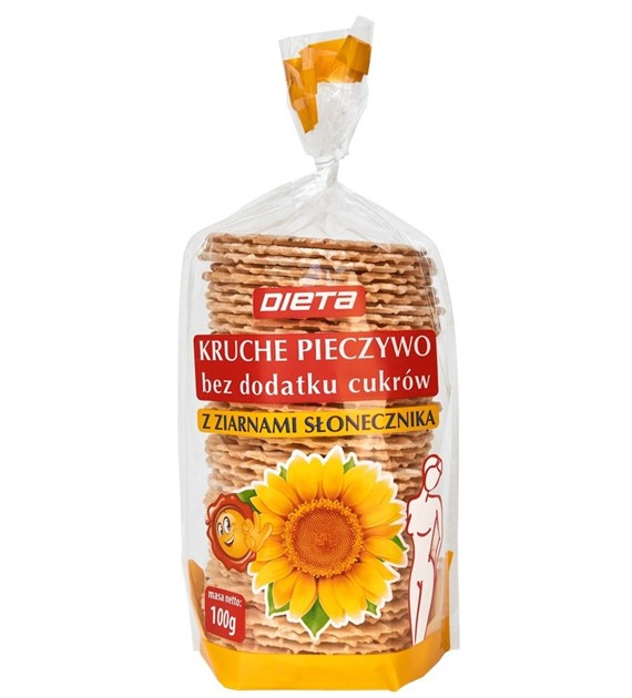 Kruche pieczywo ze słonecznikiem 100g