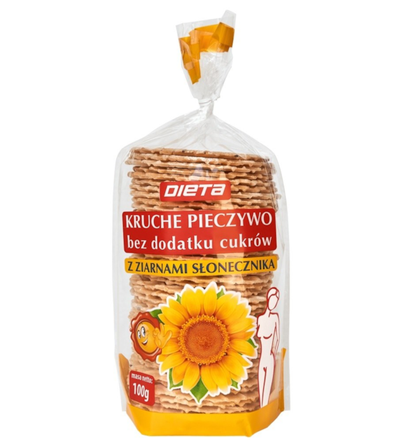 Kruche pieczywo ze słonecznikiem 100g