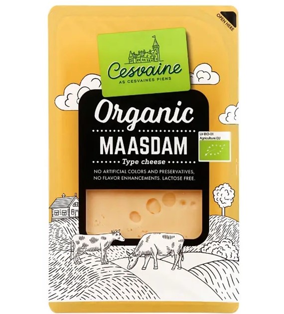 Ser maasdam w plastrach BIO 125 g