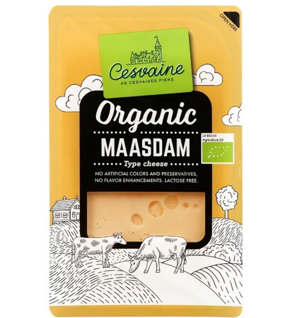 Ser maasdam w plastrach BIO 125 g