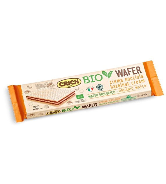 Wafelki z kremem z orzechów laskowych BIO 125 g