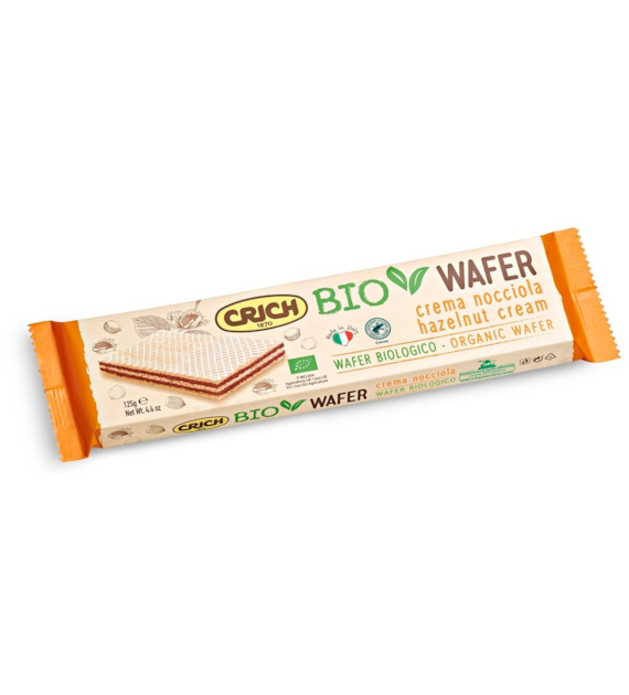 Wafelki z kremem z orzechów laskowych BIO 125 g