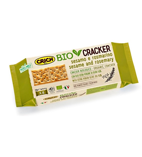 Krakersy z sezamem i rozmarynem BIO 250 g