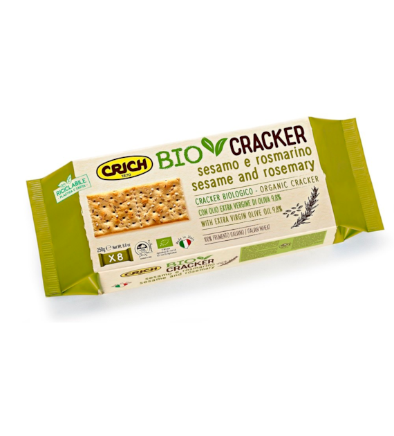 Krakersy z sezamem i rozmarynem BIO 250 g