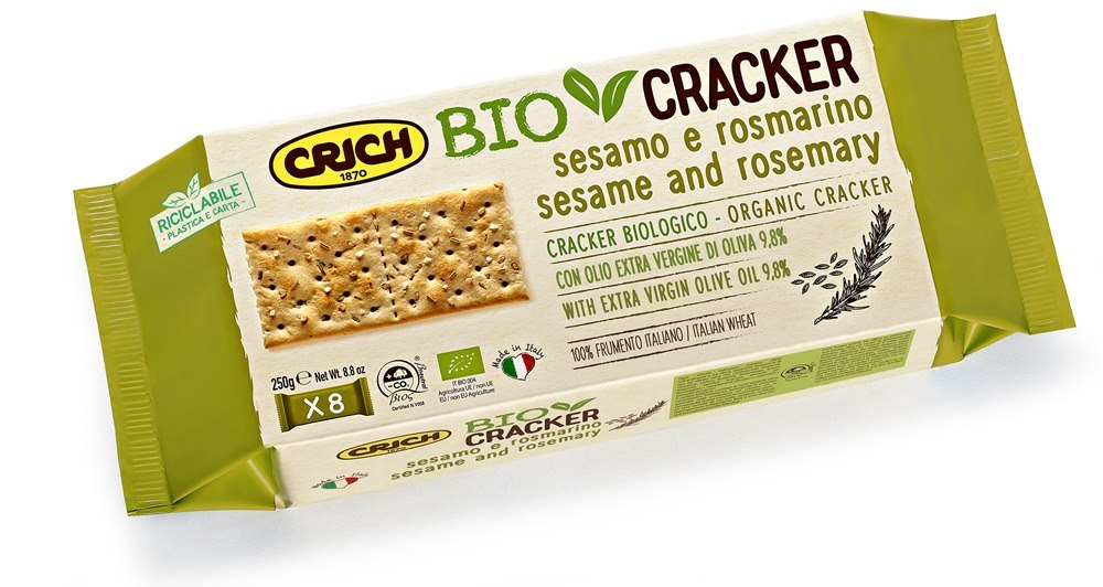 Krakersy z sezamem i rozmarynem BIO 250 g