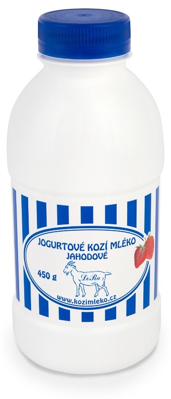 Jogurt kozi pitny truskawkowy 240 g