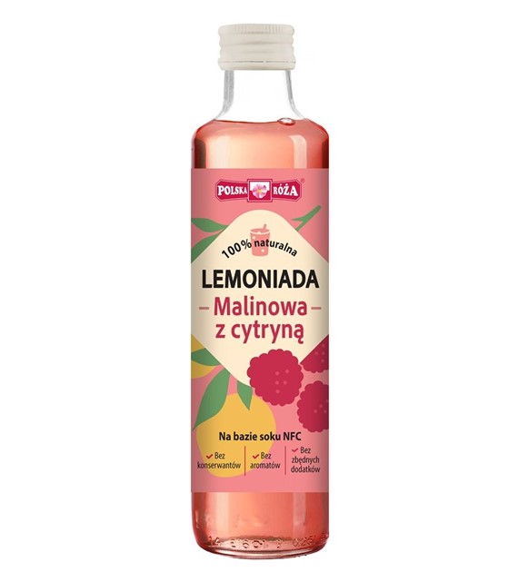 Lemoniada malinowa z cytryną 250 ml