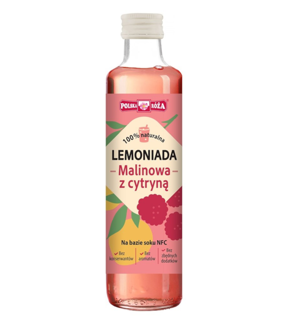 Lemoniada malinowa z cytryną 250 ml