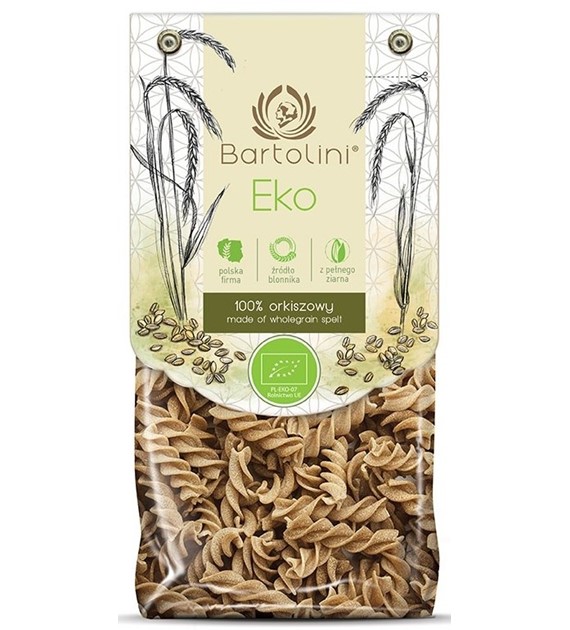 Makaron orkiszowy pełnoziarnisty świderek BIO 250g