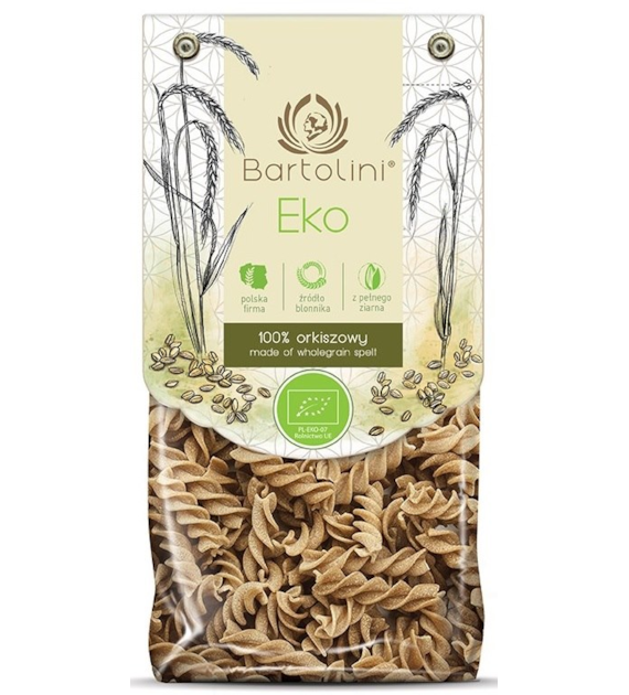 Makaron orkiszowy pełnoziarnisty świderek BIO 250g