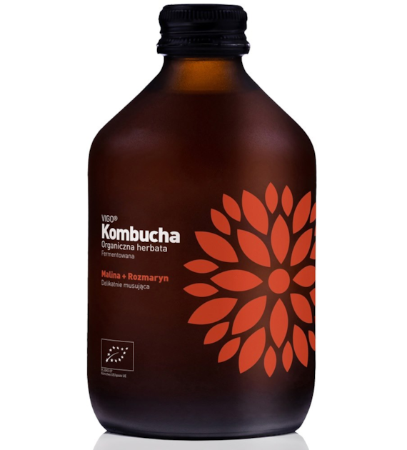 Kombucha Malina + Rozmaryn BIO 330 ml