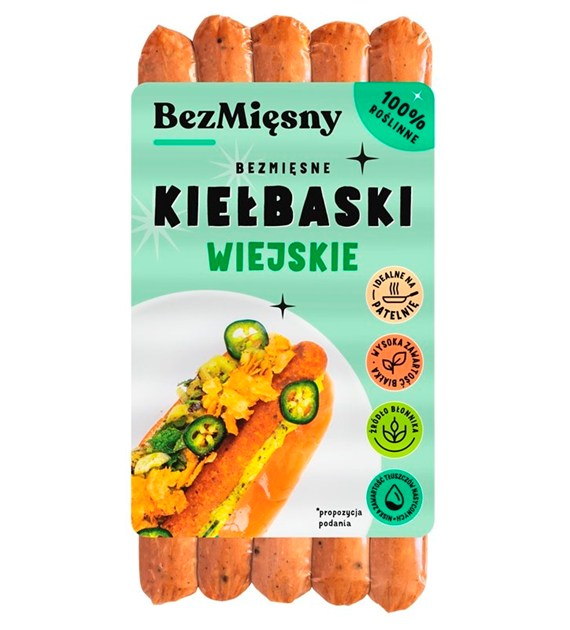 Bezmięsne Kiełbaski Wiejskie 180g
