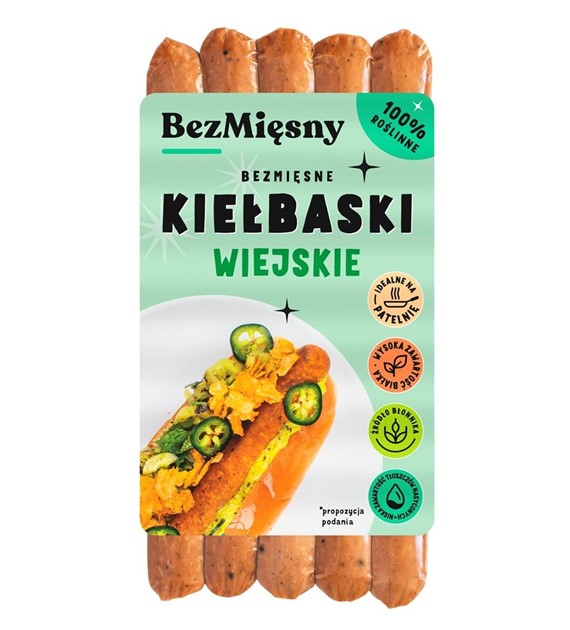 Bezmięsne Kiełbaski Wiejskie 180g