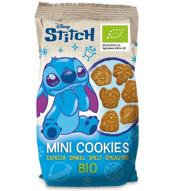 Mini ciastka orkiszowe dla dzieci Stitch BIO 100 g