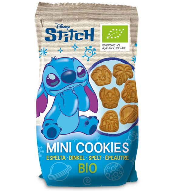 Mini ciastka orkiszowe dla dzieci Stitch BIO 100 g