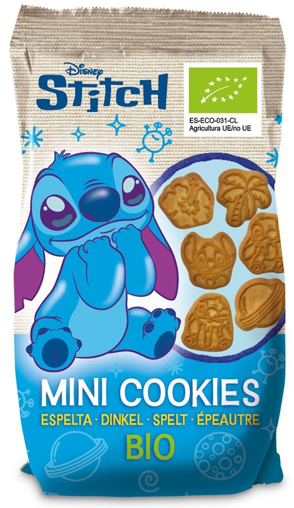 Mini ciastka orkiszowe dla dzieci Stitch BIO 100 g