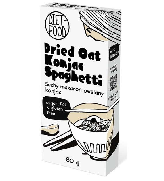 Makaron Shiritaki konjac owsiany spaghetti suchy 80 g