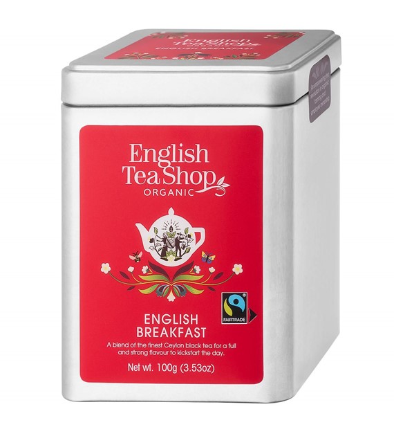Herbata English Breakfast sypana w puszce 100g BIO