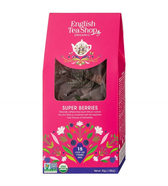Herbata Super Berries, 15 piramidek 30g BIO