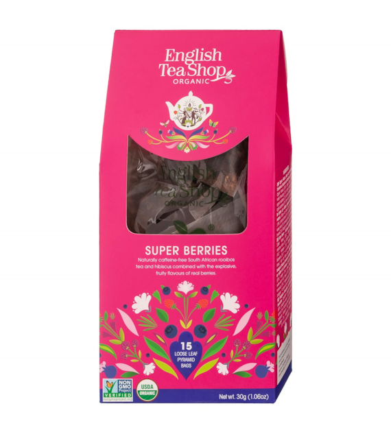 Herbata Super Berries, 15 piramidek 30g BIO