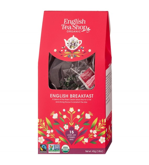 Herbata English Breakfast 15 piramidek 45g BIO