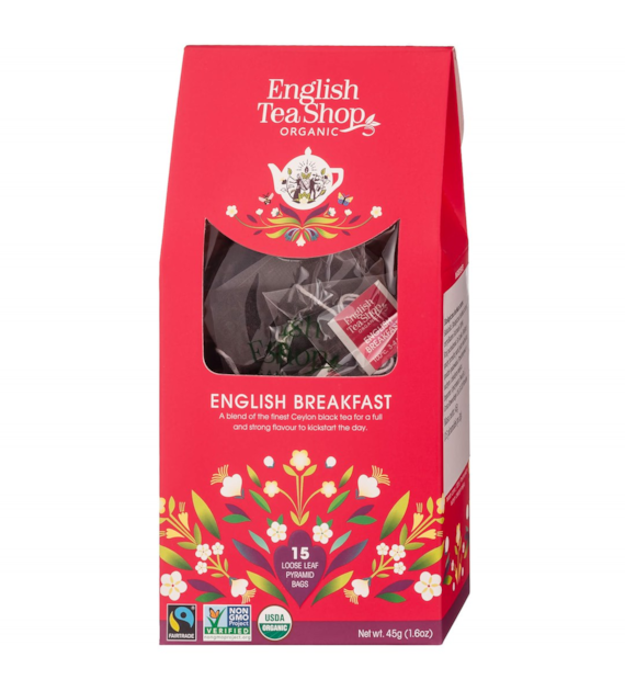 Herbata English Breakfast 15 piramidek 45g BIO