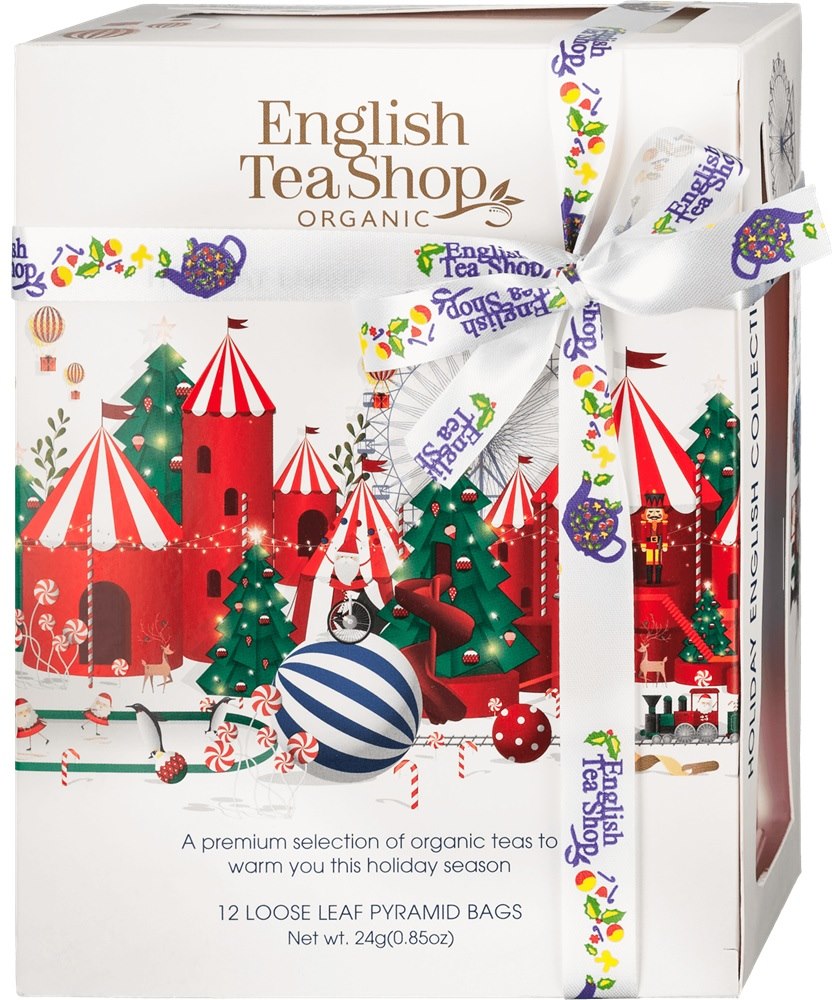 Zestaw herbat świątecznych piramidki Holiday WHITE  (12x2) BIO 24g BN