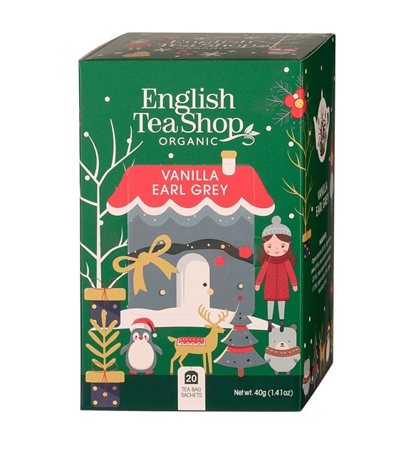 Herbata świąteczna  Earl Grey  ze skórką z cytryny, wanilią i płatkami róży BIO 40g BN