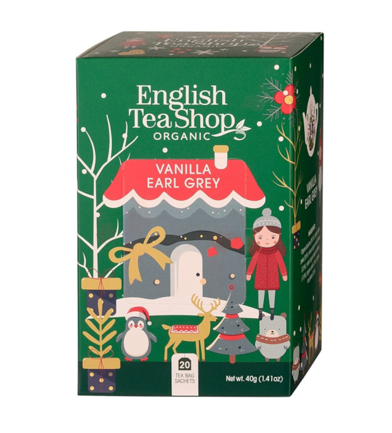 Herbata świąteczna  Earl Grey  ze skórką z cytryny, wanilią i płatkami róży BIO 40g BN