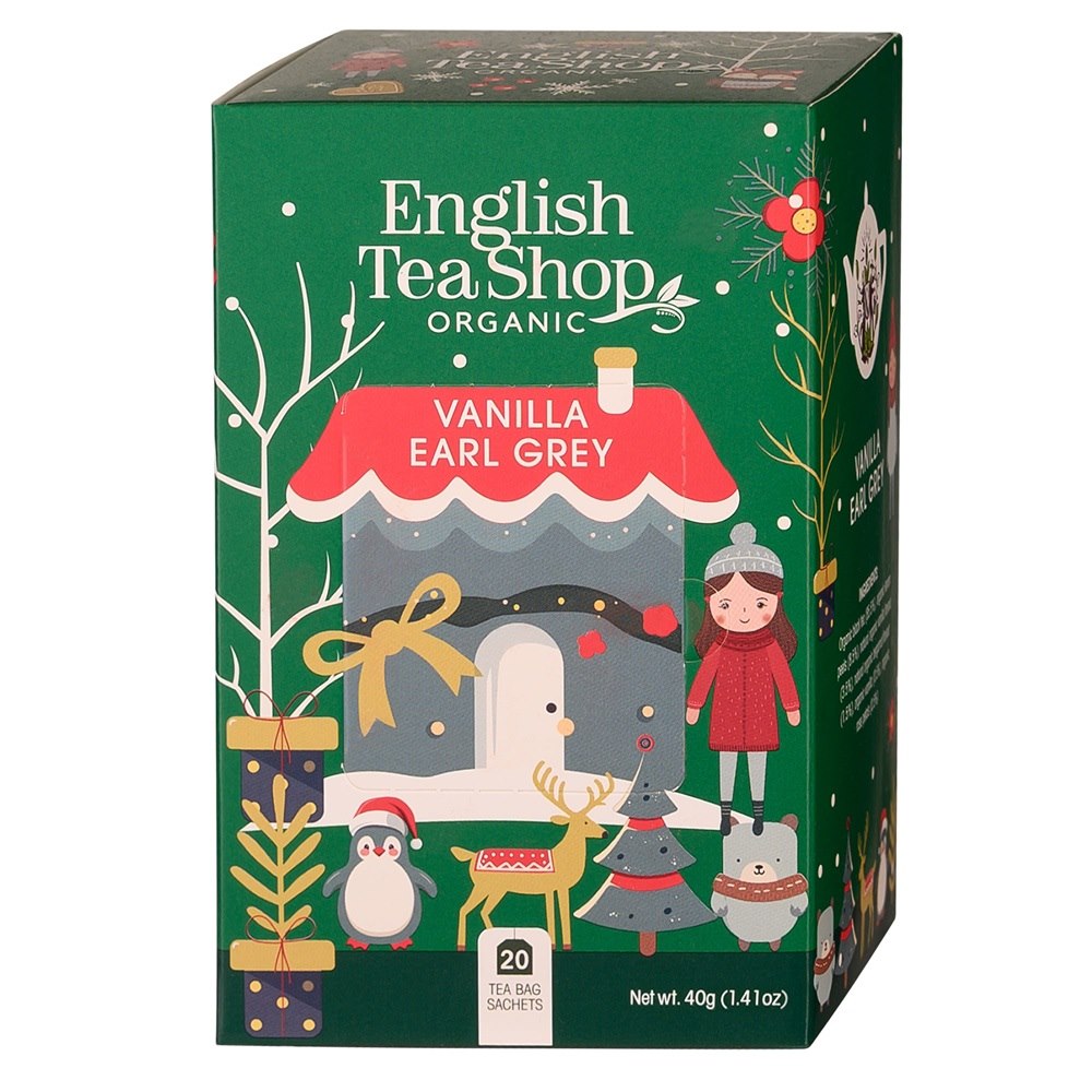Herbata świąteczna  Earl Grey  ze skórką z cytryny, wanilią i płatkami róży BIO 40g BN