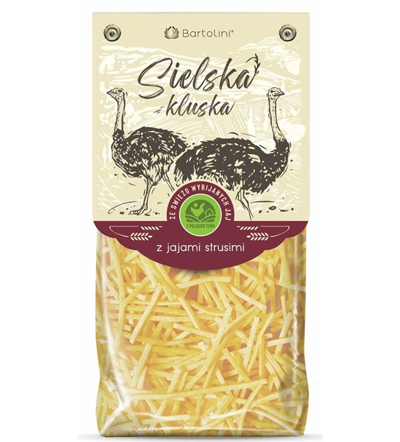 Sielska Kluska durum z jajami strusimi krajanka 250g