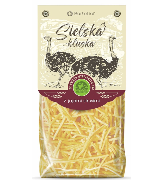 Sielska Kluska durum z jajami strusimi krajanka 250g