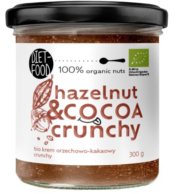 Krem Orzechowo Kakaowy - Crunchy BIO 300 g