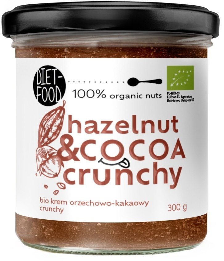 Krem Orzechowo Kakaowy - Crunchy BIO 300 g
