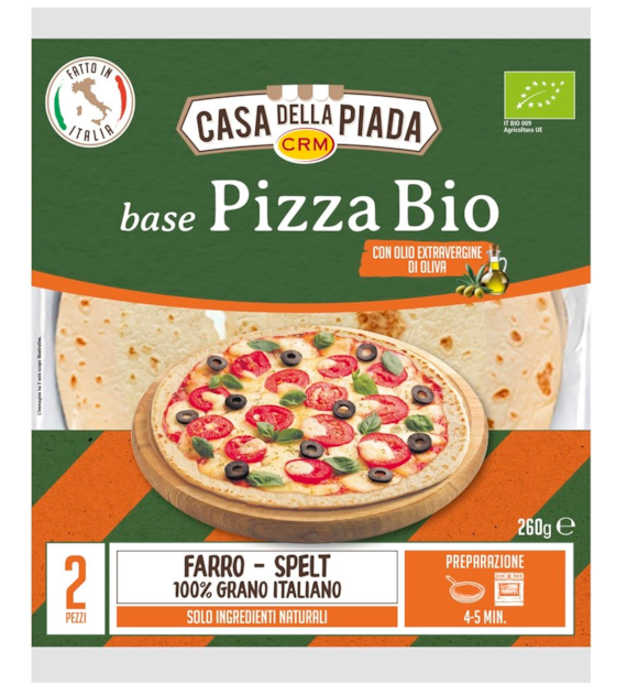Spody do pizzy orkiszowe BIO 260 g (2 szt)