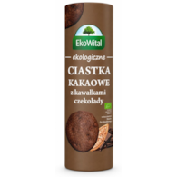 Ciastka kakaowe z kawałkami czekolady BIO 250 g EkoWital
