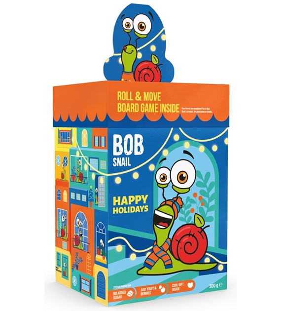 CHRISTMAS BOX  przekąski owocowe z grą i zabawką B/C  300 g BN
