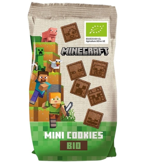 Mini ciastka kakaowe dla dzieci Minecraft BIO 100 g