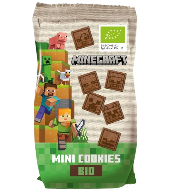 Mini ciastka kakaowe dla dzieci Minecraft BIO 100 g